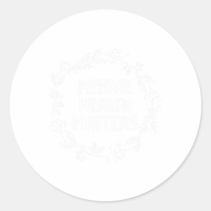 Sticker Rond Problèmes de santé Sensibilisation Prévention du s