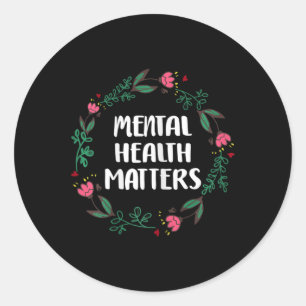 Sticker Rond Problèmes de santé Sensibilisation Prévention du s