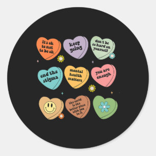 Sticker Rond Problèmes de santé Vous Êtes Suffisamment Sensibil