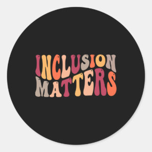 Sticker Rond Problèmes d'inclusion Éducation spéciale Autisme