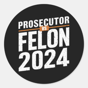 Sticker Rond Procureur contre délinquant 2024