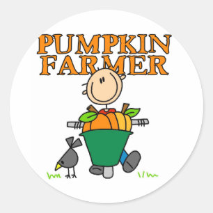 Sticker Rond Producteur de citrouilles