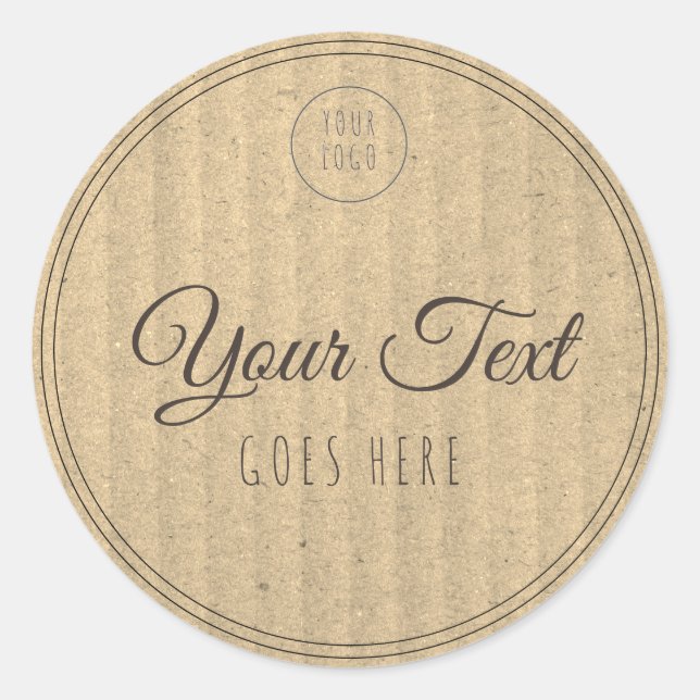 Sticker Rond Produit artisanal Simple tendance moderne (Devant)