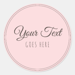 Sticker Rond Produit artisanal Simple tendance moderne