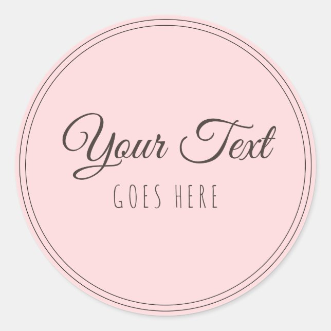 Sticker Rond Produit artisanal Simple tendance moderne (Devant)