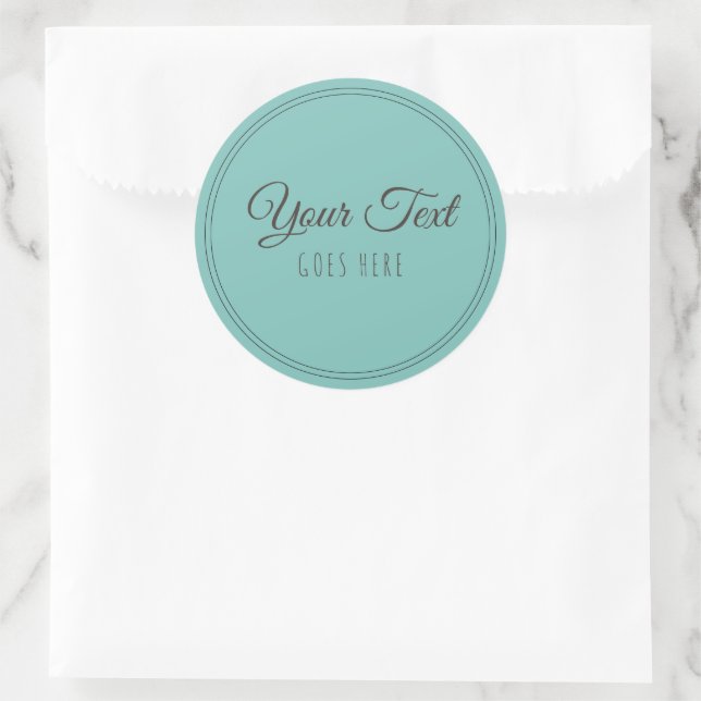 Sticker Rond Produit artisanal Simple tendance moderne (Sac)