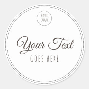 Sticker Rond Produit artisanal Simple tendance moderne