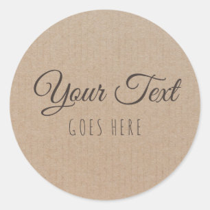 Sticker Rond Produit Artisanal Vintage Simple Tendance Papier K