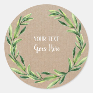 Sticker Rond Produit artisanal Vintage torréfaction fleurie