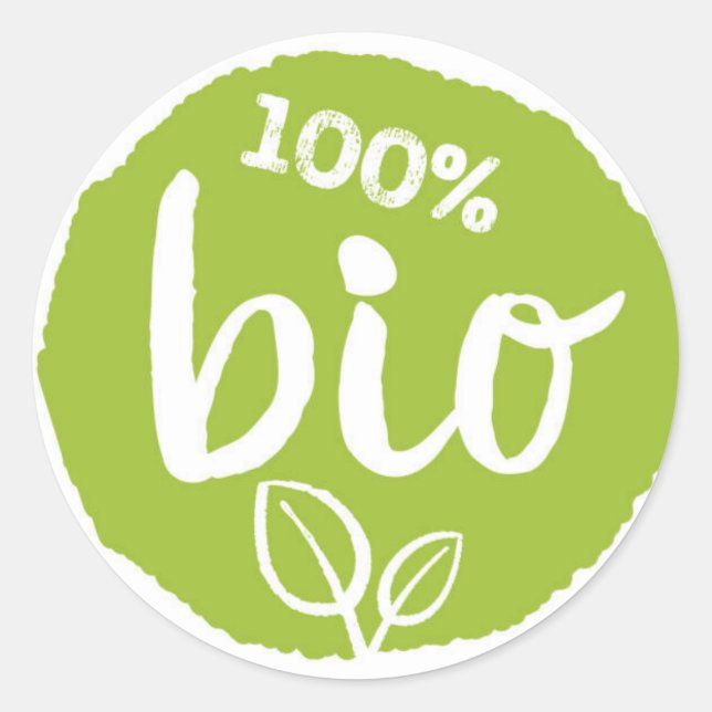 Sticker Rond Produit Bio (Devant)