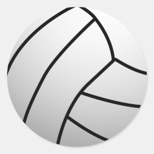 Sticker Rond Produit sportif VolleyBall personnalisé
