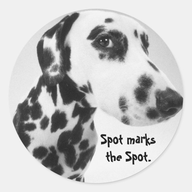 Sticker Rond Produits dalmatiens (Devant)