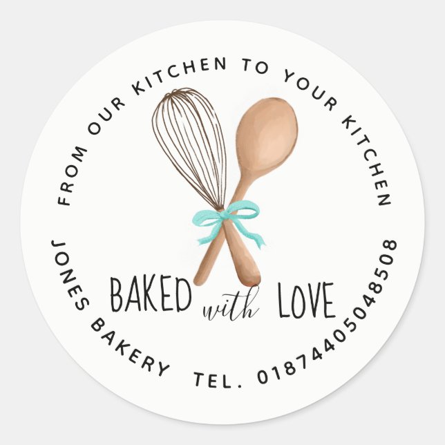 Sticker Rond produits de boulangerie commercialisation produits (Devant)