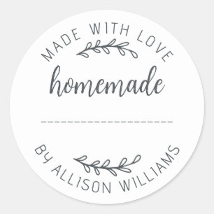 Sticker Rond Produits de Boulangerie Maison Cookies Confiture B