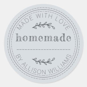 Sticker Rond Produits de boulangerie maison rustiques Canette d