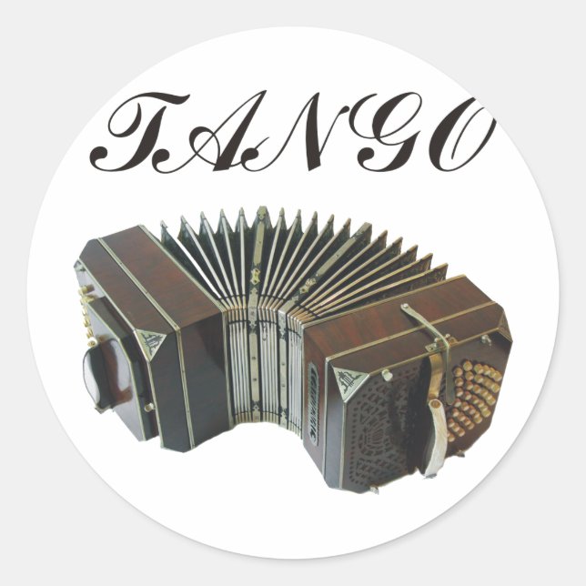 Sticker Rond Produits et designs Tango ! Argentine Music ! (Devant)