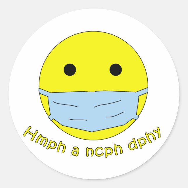 Sticker Rond Produits Humours Médicales (Devant)