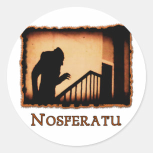 Sticker Rond Produits Nosferatu Scary Vampire