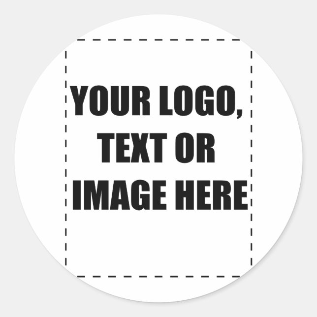 Sticker Rond Produits personnalisables (Devant)
