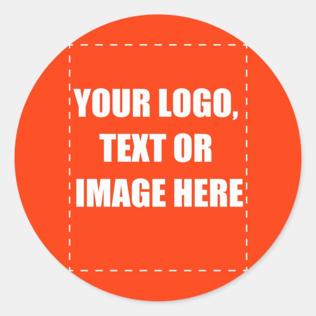 Sticker Rond Produits personnalisés (Devant)