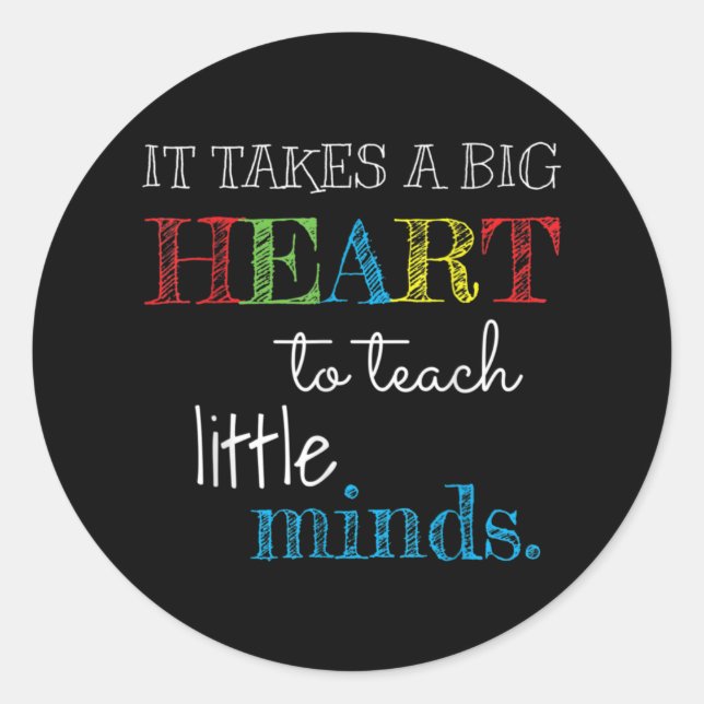 Sticker Rond Professeur - Appréciation de l'enseignant - Enseig (Devant)