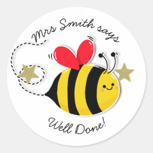 Sticker Rond Professeur bien fait !