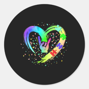 Sticker Rond Professeur d'éducation spéciale sensibilisation à 