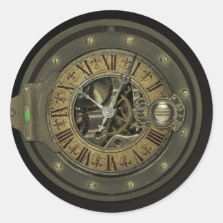 Sticker Rond Professeur Temple's Transtemporator