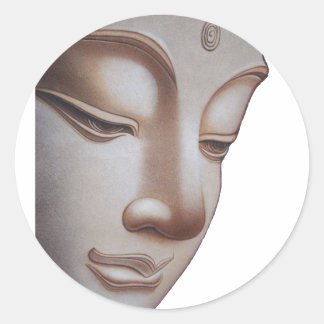 Sticker Rond Profil Bouddha
