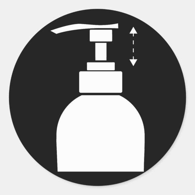 Sticker Rond Profil de pompe (Devant)