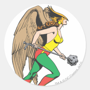 Sticker Rond Profil Hawkwoman