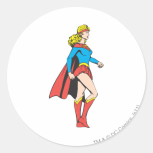 Sticker Rond Profil Supergirl