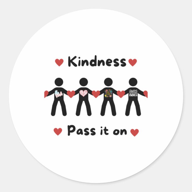Sticker Rond Profiler la gentillesse 13 (Devant)