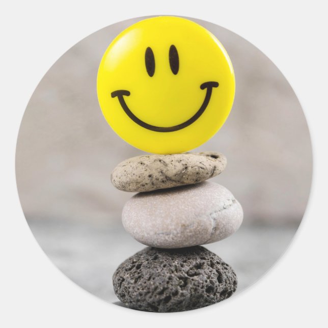 Sticker Rond Profite de la vie ! (Devant)