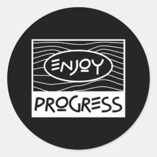 Sticker Rond profiter des progrès 44