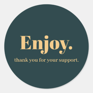 Sticker Rond Profitez de la conception de l'autocollant profess