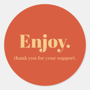 Sticker Rond Profitez de la conception de l'autocollant profess