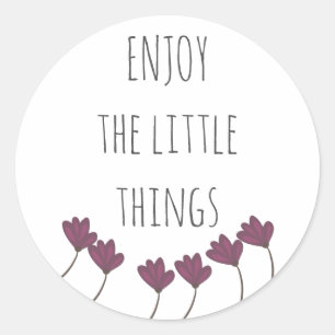 Sticker Rond Profitez de la motivation Little Things