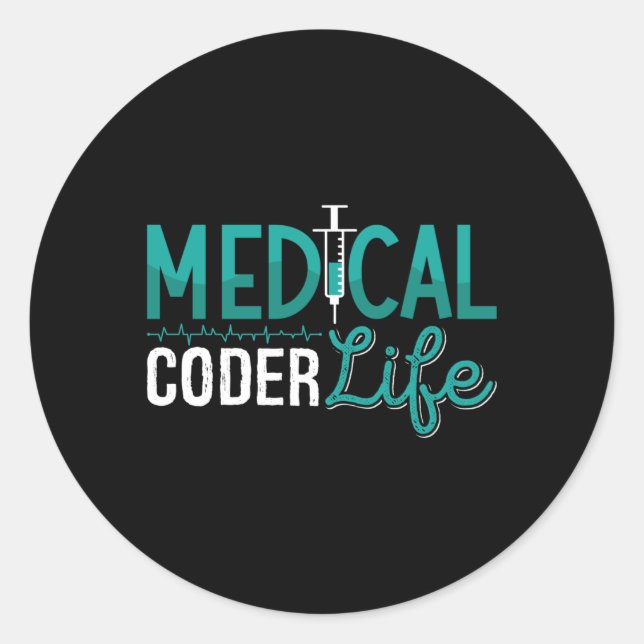 Sticker Rond Programmateur de codage ICD de l'Assistant Médical (Devant)