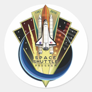 Sticker Rond Programme de navette spatiale Patch commémoratif