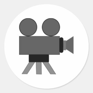 Sticker Rond Projecteur de film
