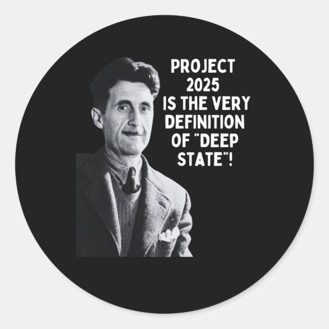 Sticker Rond Projet 2025 État profond 1 (Devant)