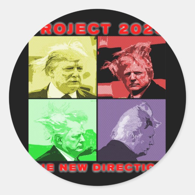 Sticker Rond Projet 2025 [nouvelle direction] Actif 1 (Devant)