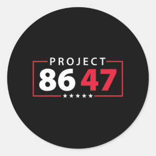 Sticker Rond Projet 8647 Résiste au subtil Foxtrot Delta Tango