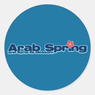 Sticker Rond Projet caritatif : Révolution syrienne Printemps a