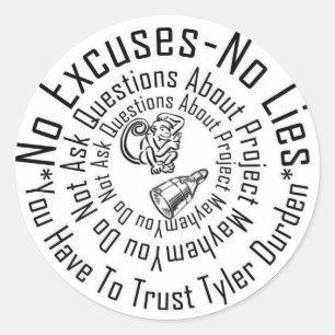 Sticker Rond Projet Mayhem