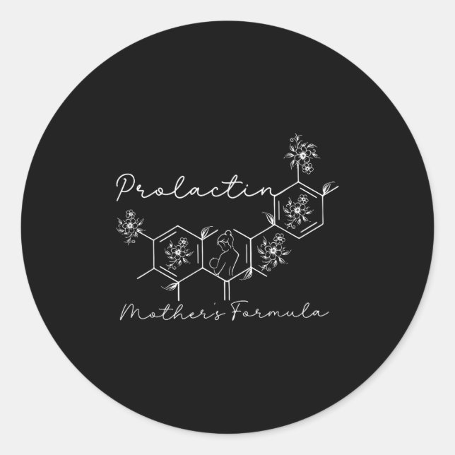 Sticker Rond Prolactin Mothers Formula Lactation Nurse Labor An (Devant)