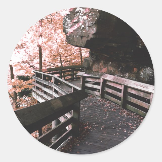 Sticker Rond promenade brandywine (Devant)