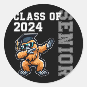 Sticker Rond Promotion 2024 terminale lycée bigfoot