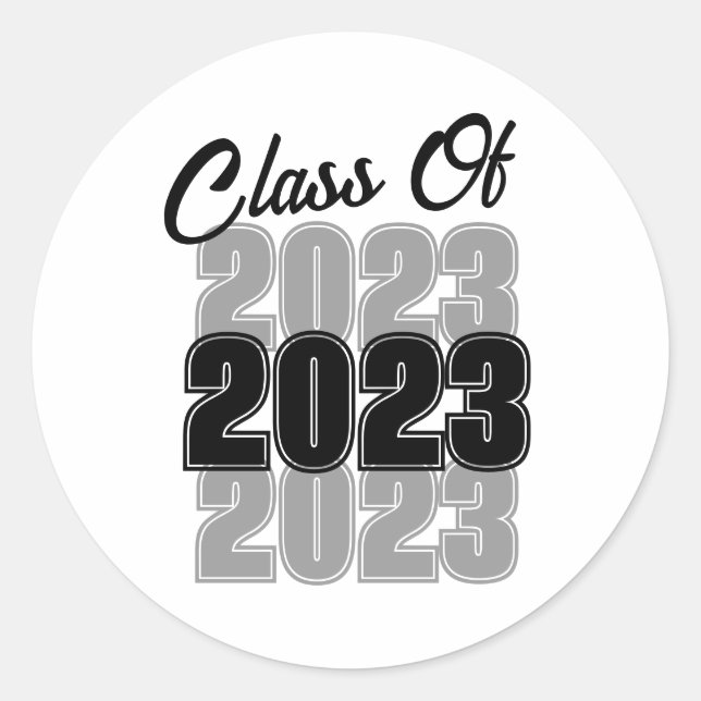 Sticker Rond Promotion de fin d'études (Devant)